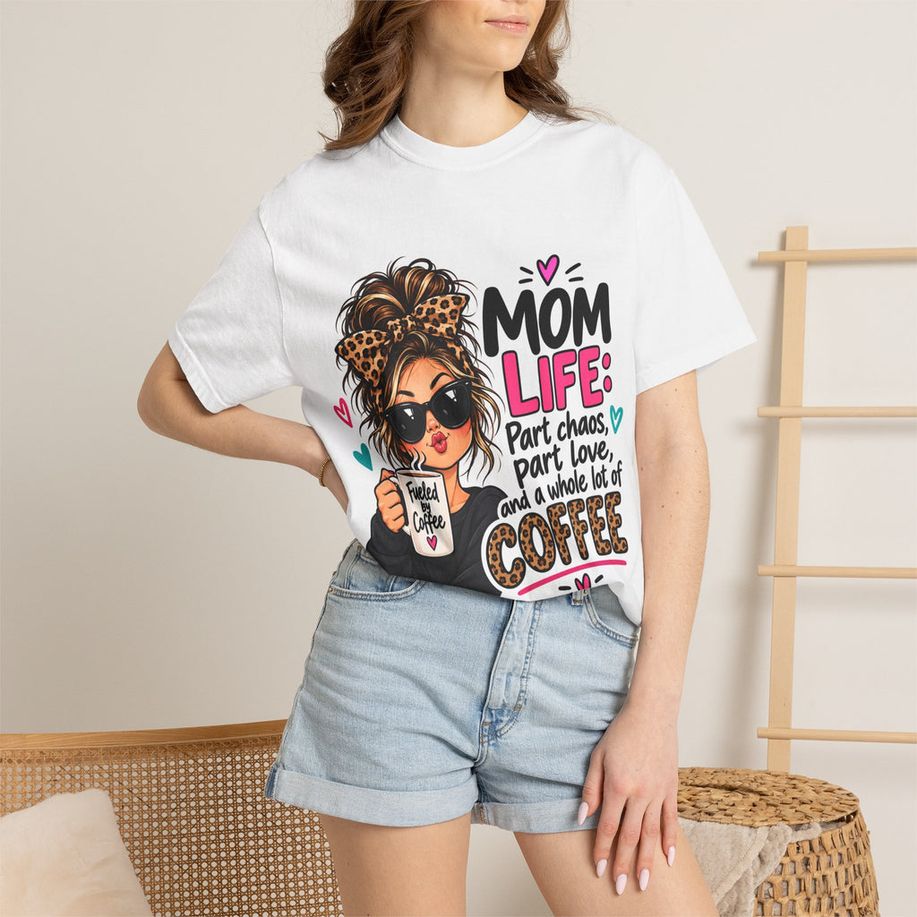 Mom Life Coffee Graphic T-Shirt