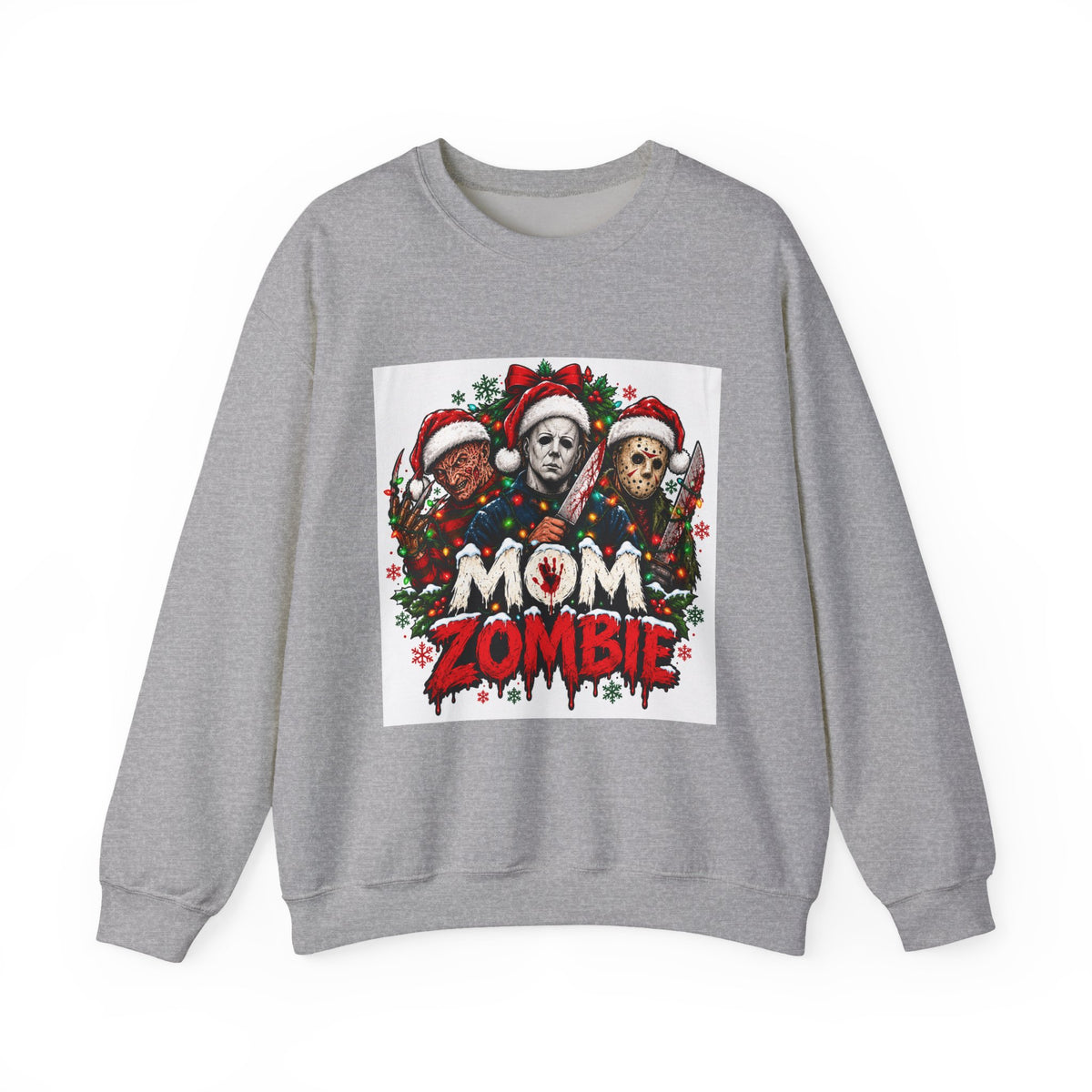 Mom Zombie Halloween Crewneck Sweatshirt