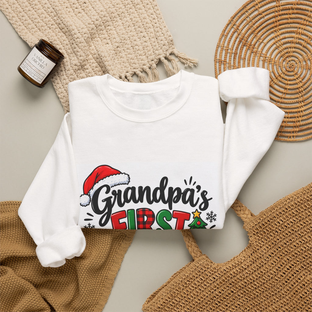 Grandpa's First Christmas Crewneck Sweatshirt