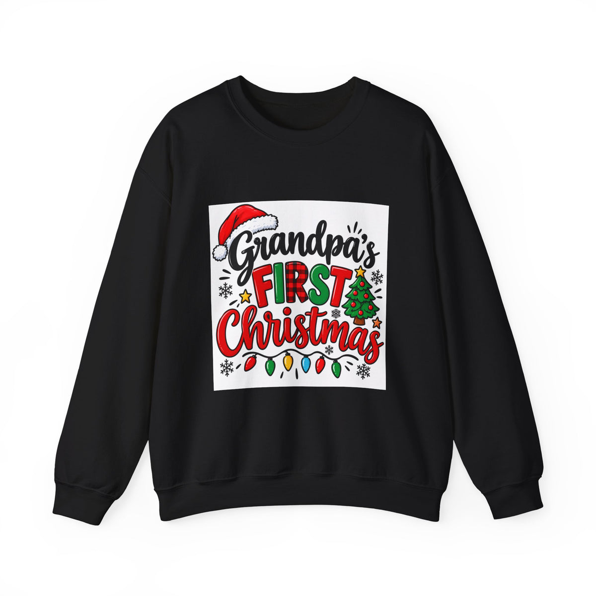Grandpa’s First Christmas Sweatshirt – Festive Holiday Crewneck for New Grandfathers