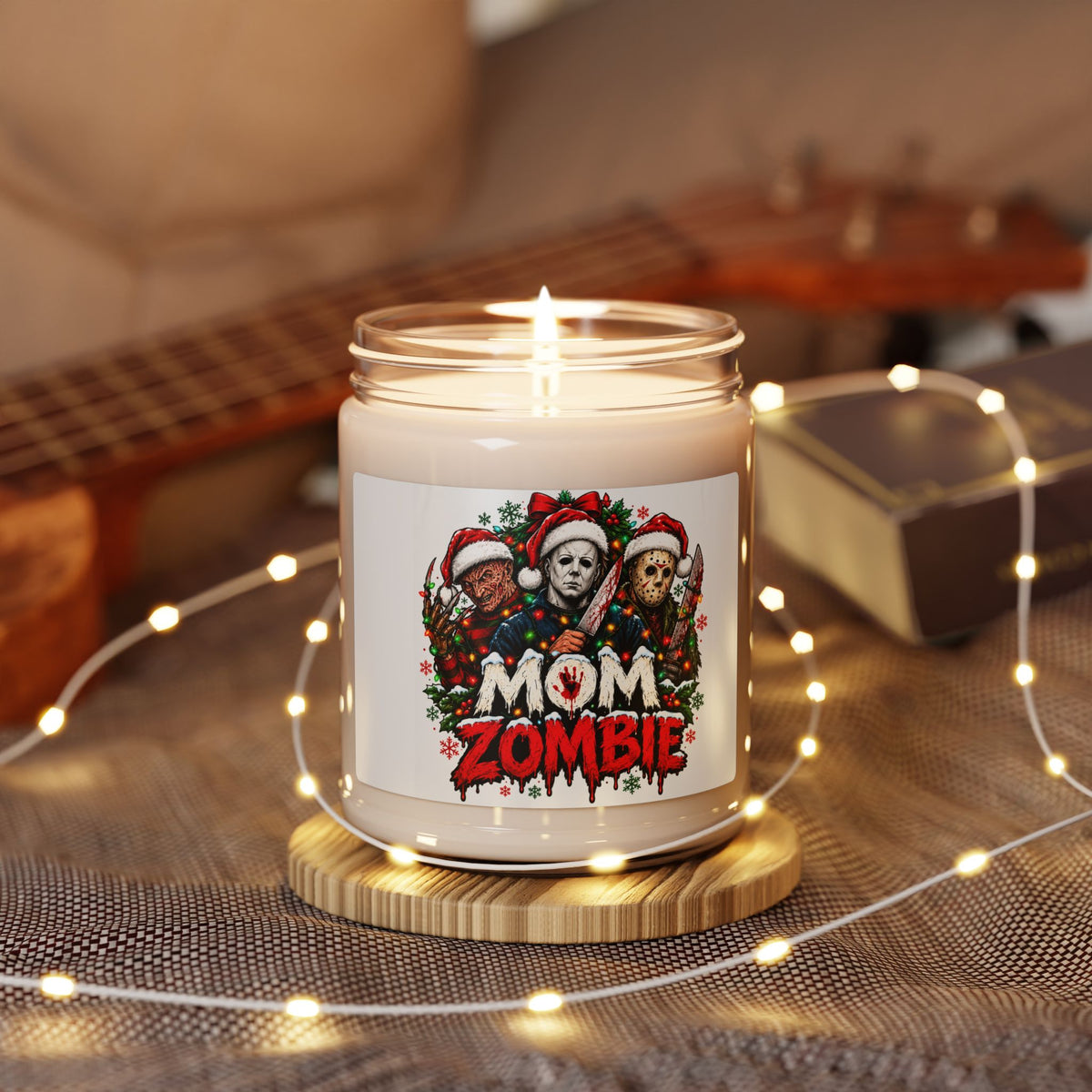 Mom Zombie Christmas Scented Soy Candle
