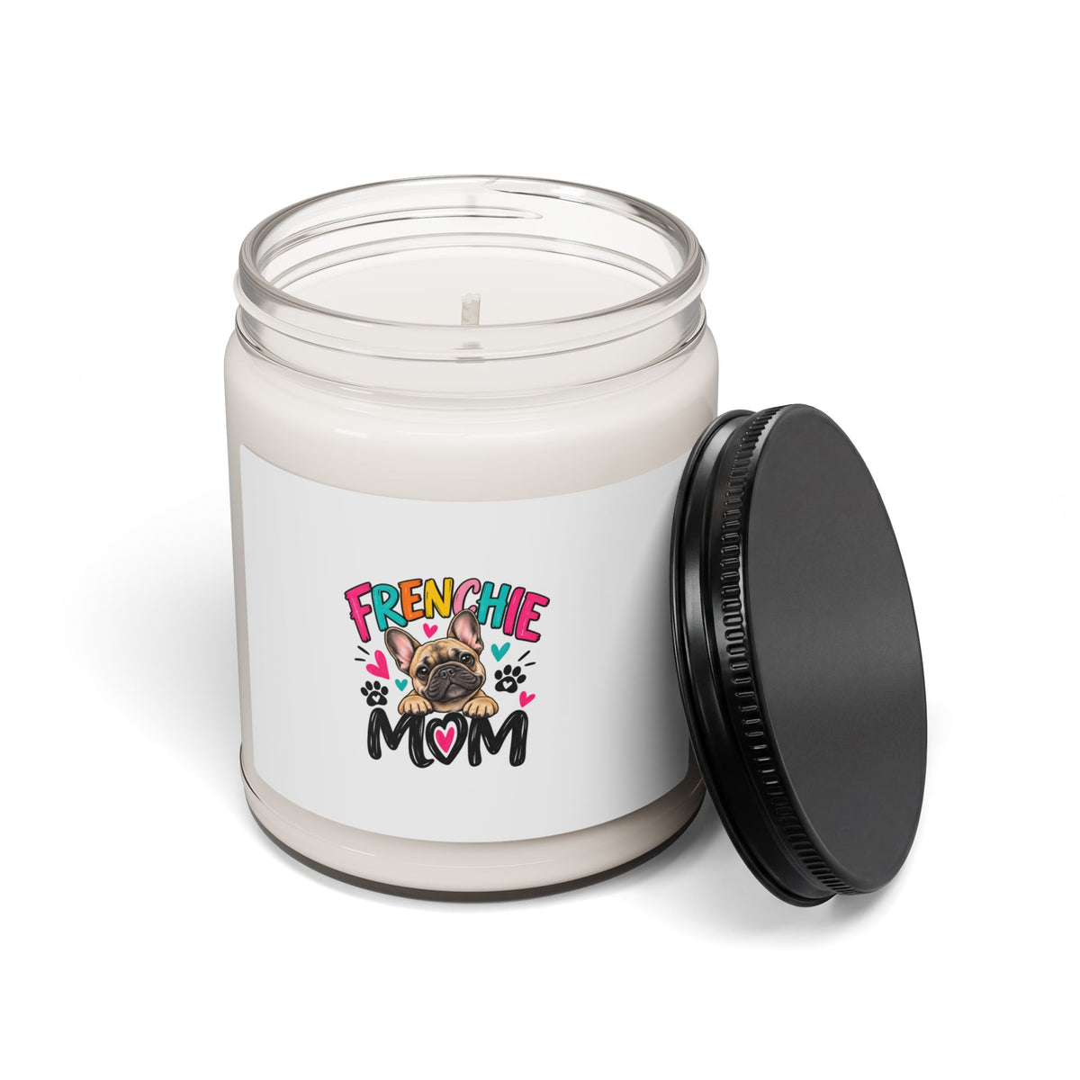 Frenchie Mom Scented Soy Candle — 9oz Gift for French Bulldog Lovers