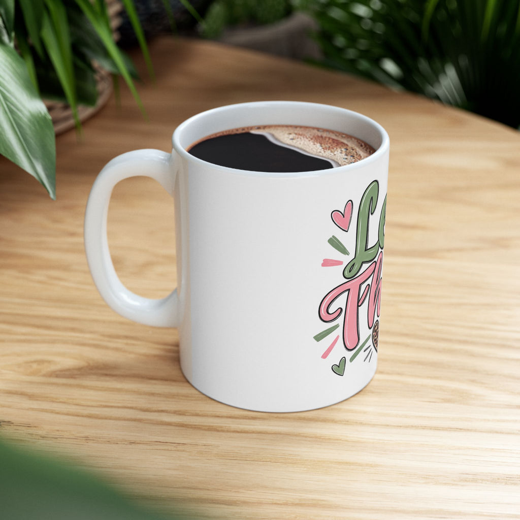 Let Them Ceramic Mug – Heartfelt Inspirational Coffee Cup
