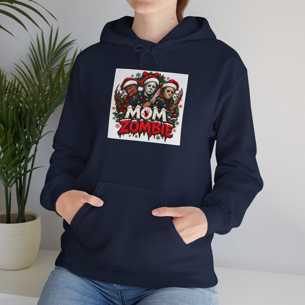 Mom Zombie Christmas Hoodie