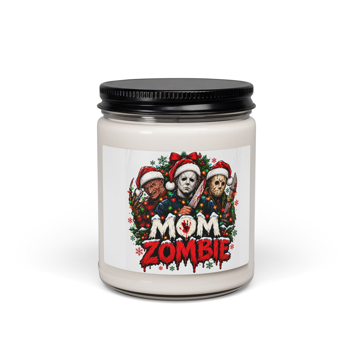 Mom Zombie Christmas Scented Soy Candle