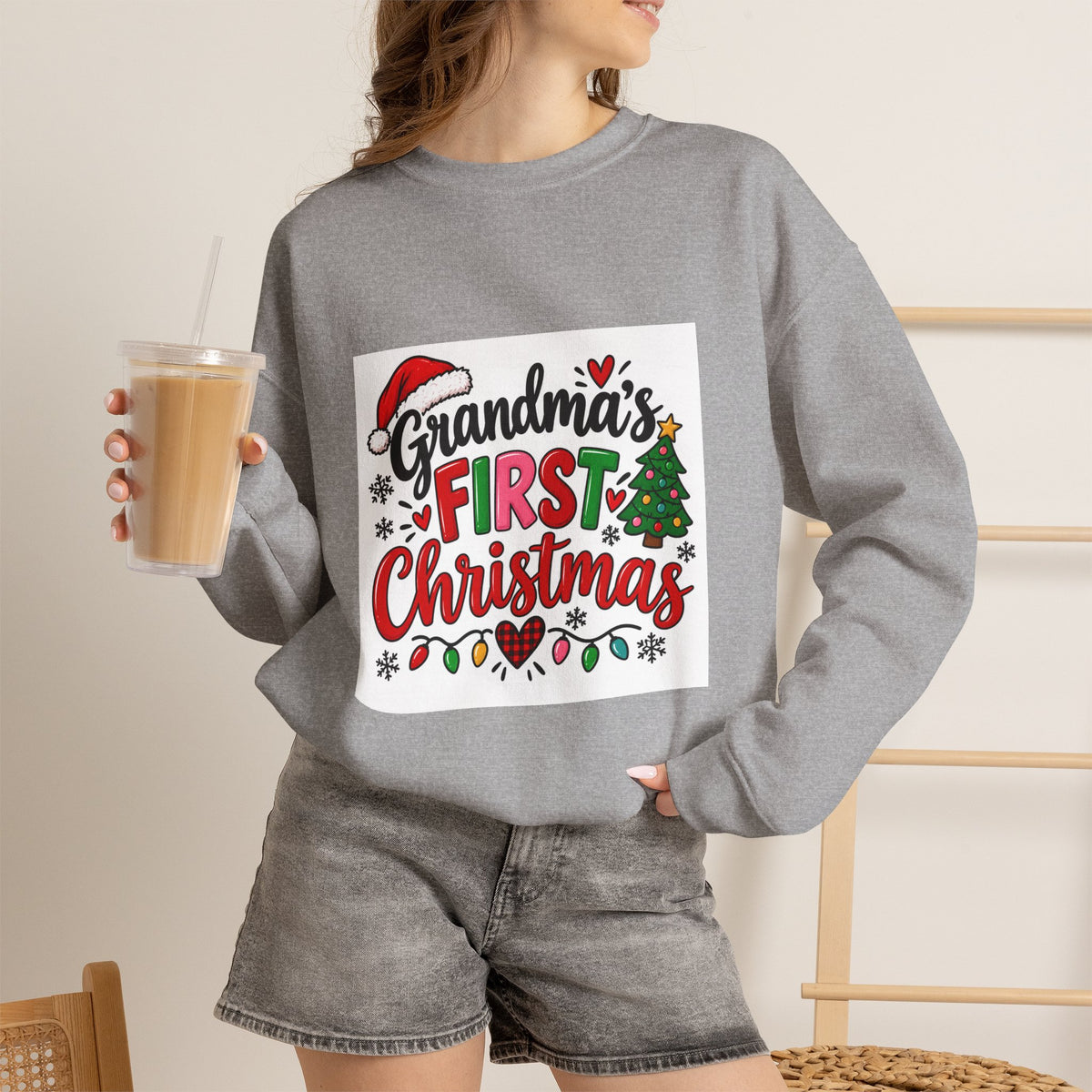 Grandma's First Christmas Sweatshirt