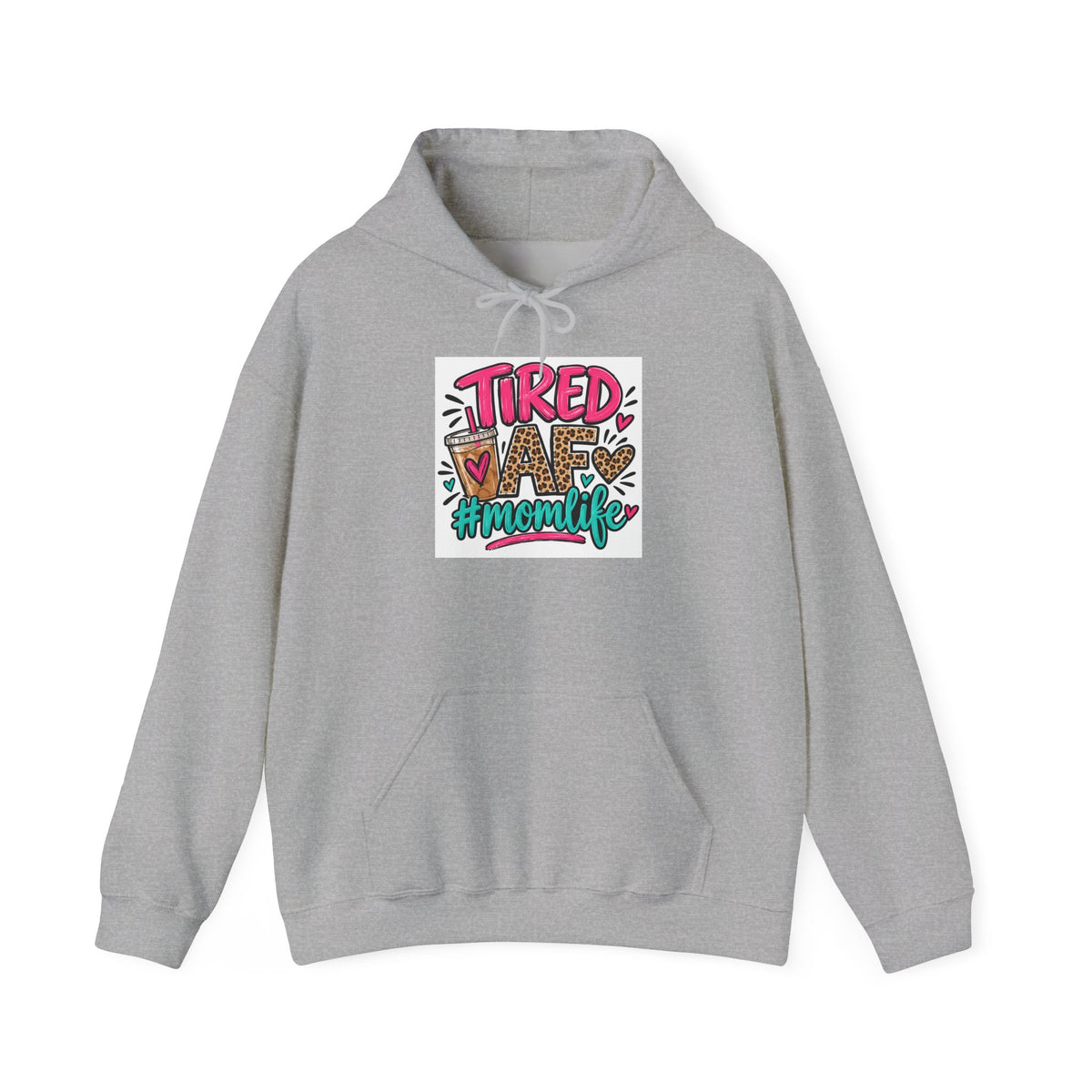Tired Mom Life Graphic Hoodie