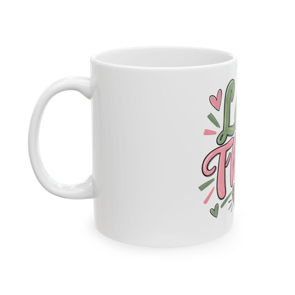 Let Them Ceramic Mug – Heartfelt Inspirational Coffee Cup