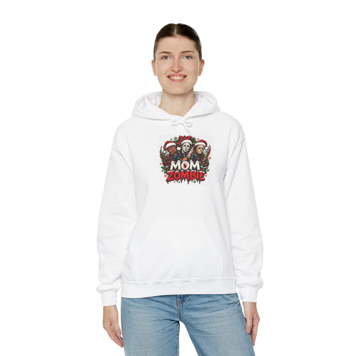 Mom Zombie Christmas Hoodie