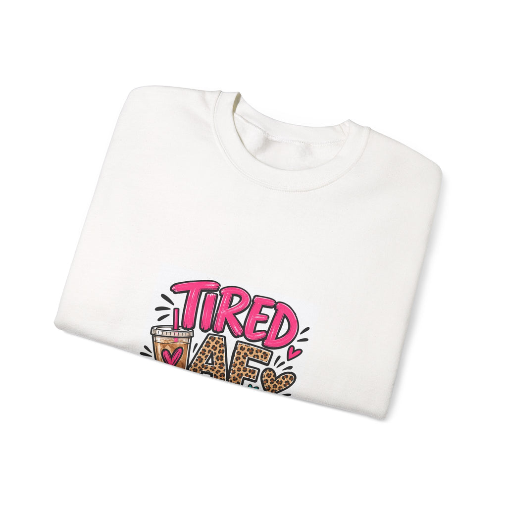 Tired Mom Life Crewneck Sweatshirt