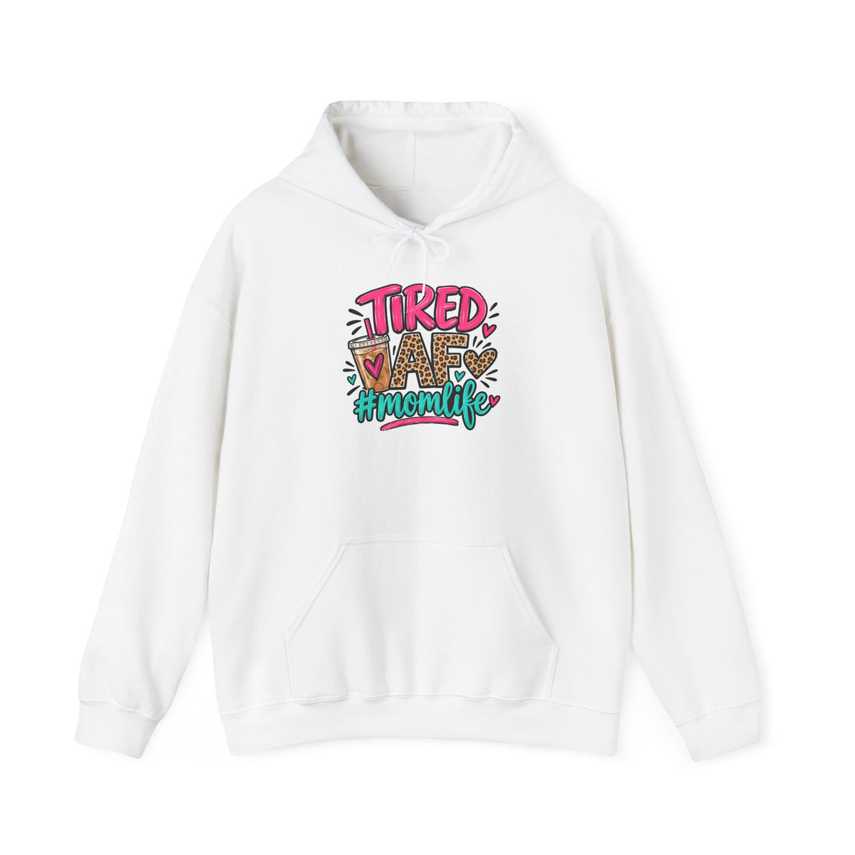 Tired Mom Life Graphic Hoodie