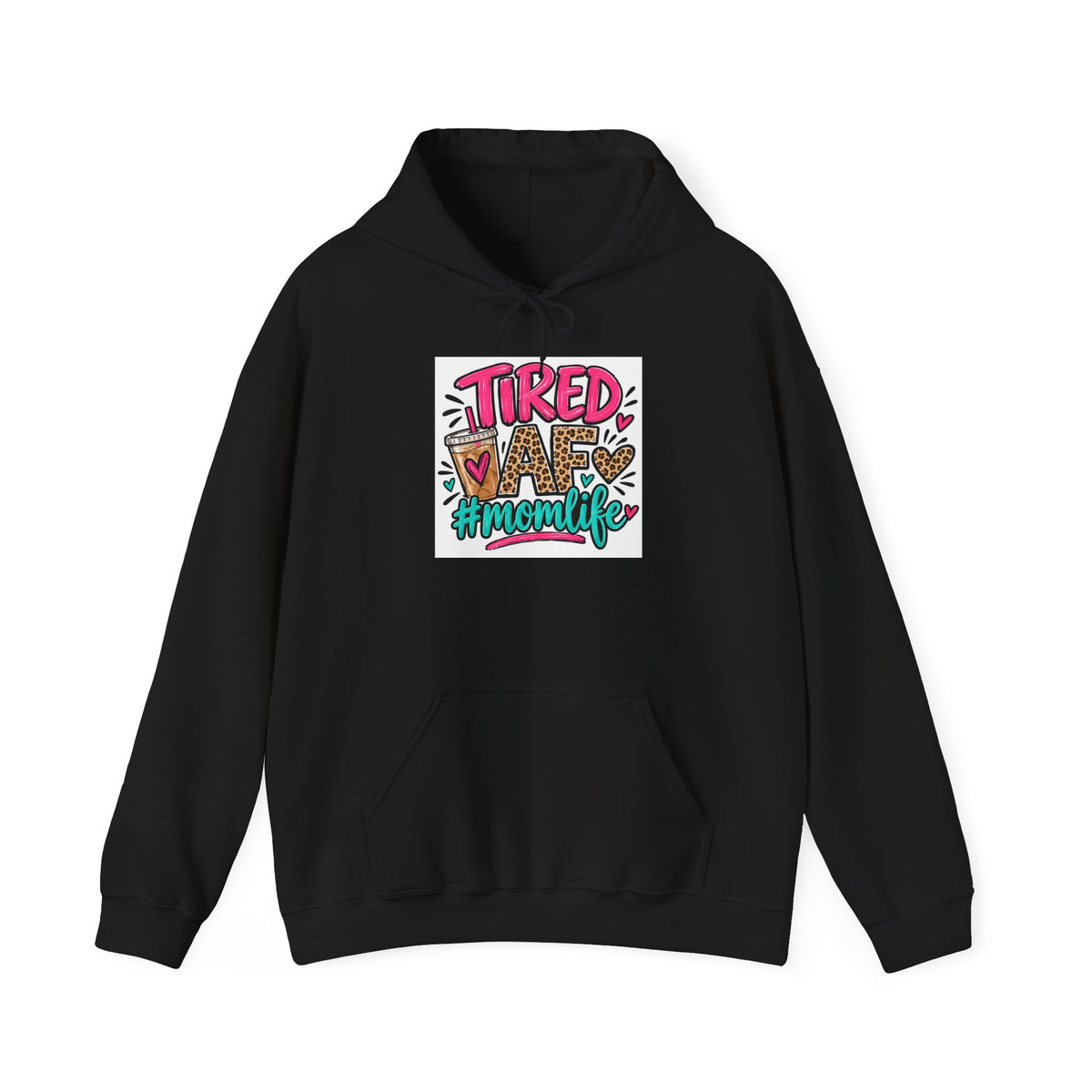 Tired Mom Life Graphic Hoodie