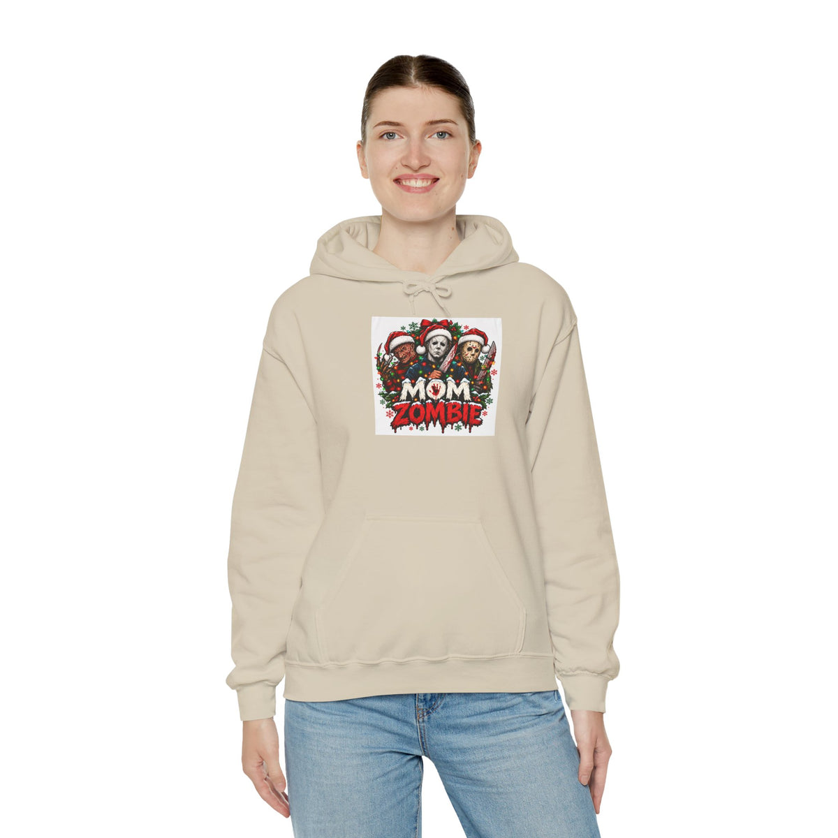 Mom Zombie Christmas Hoodie