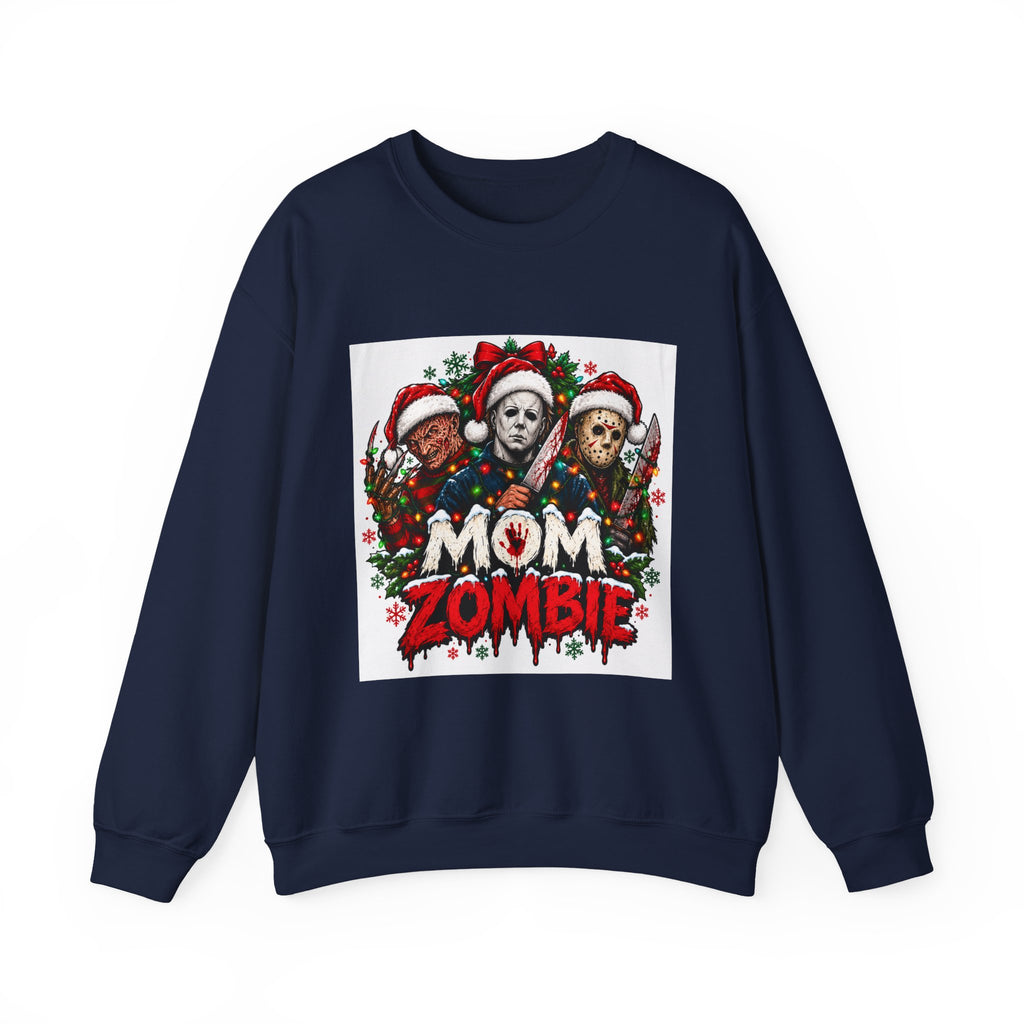 Mom Zombie Halloween Crewneck Sweatshirt