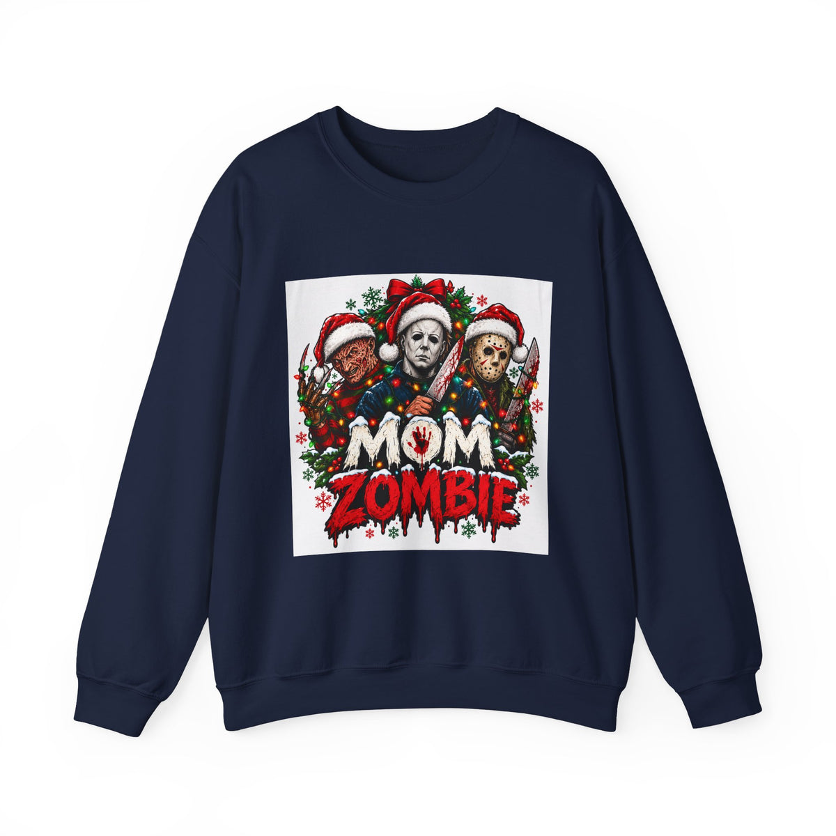 Mom Zombie Halloween Crewneck Sweatshirt