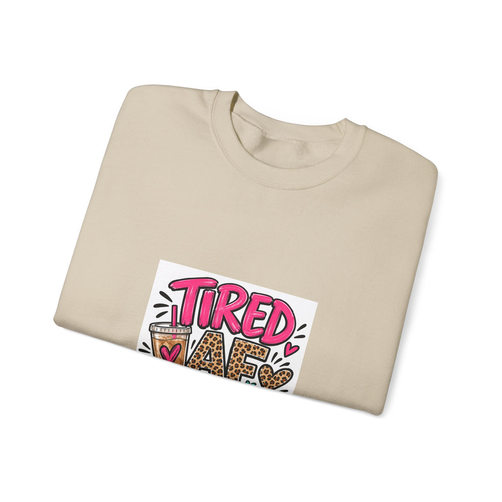 Tired Mom Life Crewneck Sweatshirt