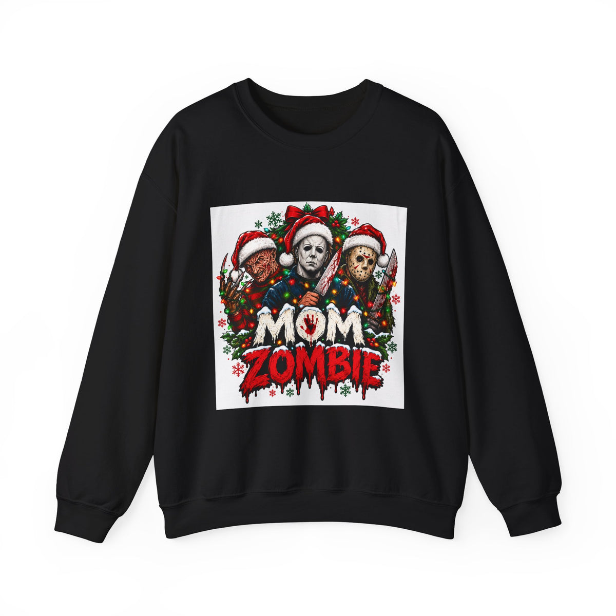 Mom Zombie Halloween Crewneck Sweatshirt