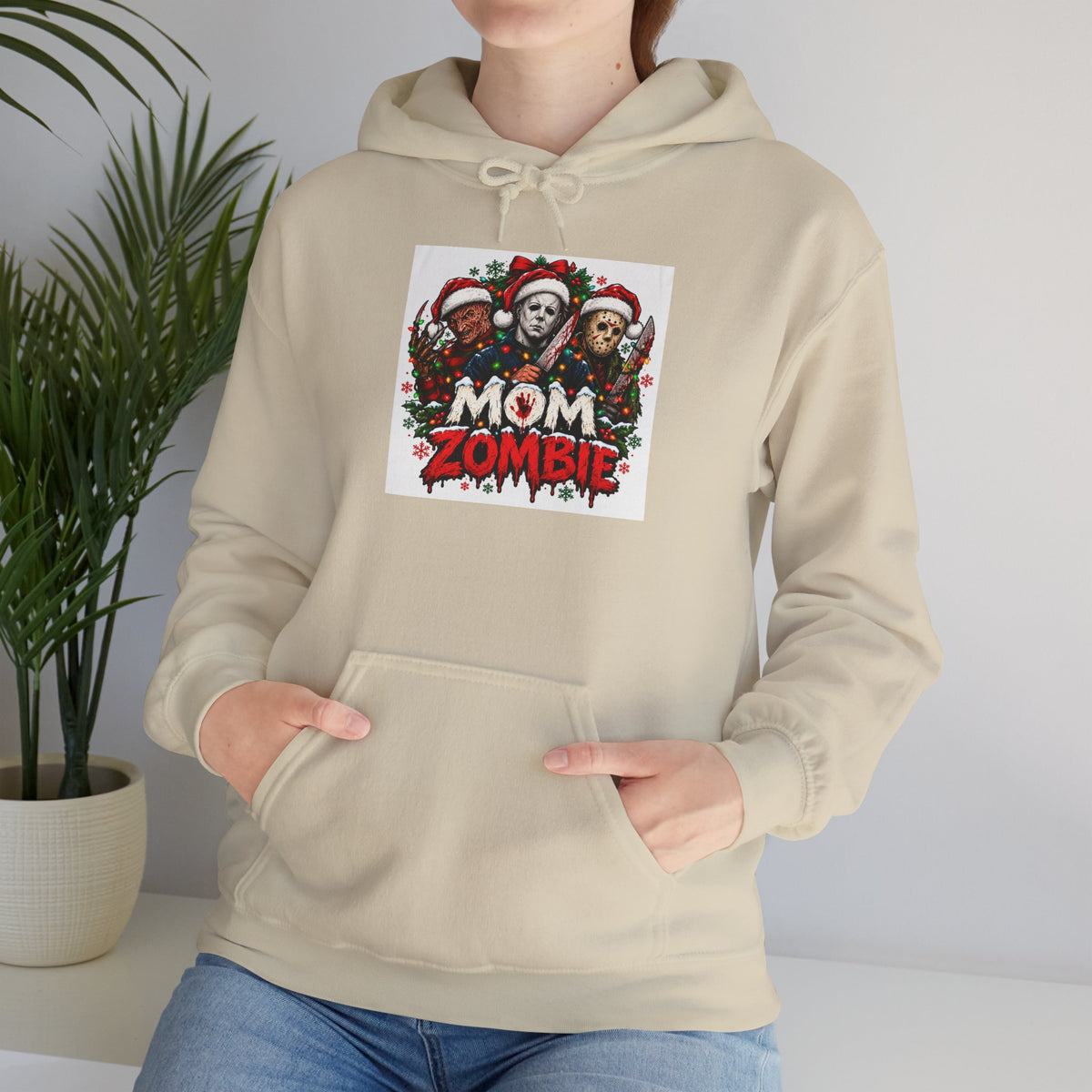 Mom Zombie Christmas Hoodie