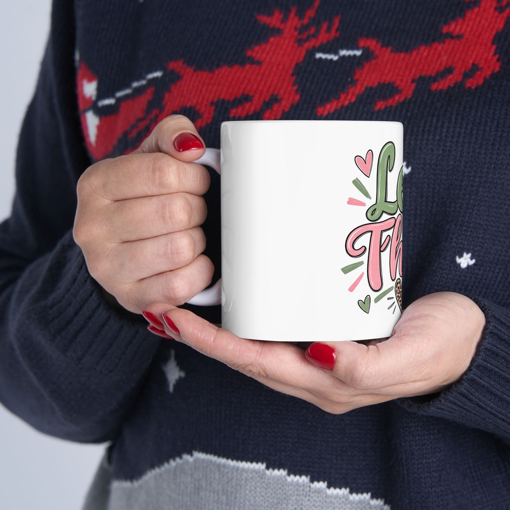 Let Them Ceramic Mug – Heartfelt Inspirational Coffee Cup