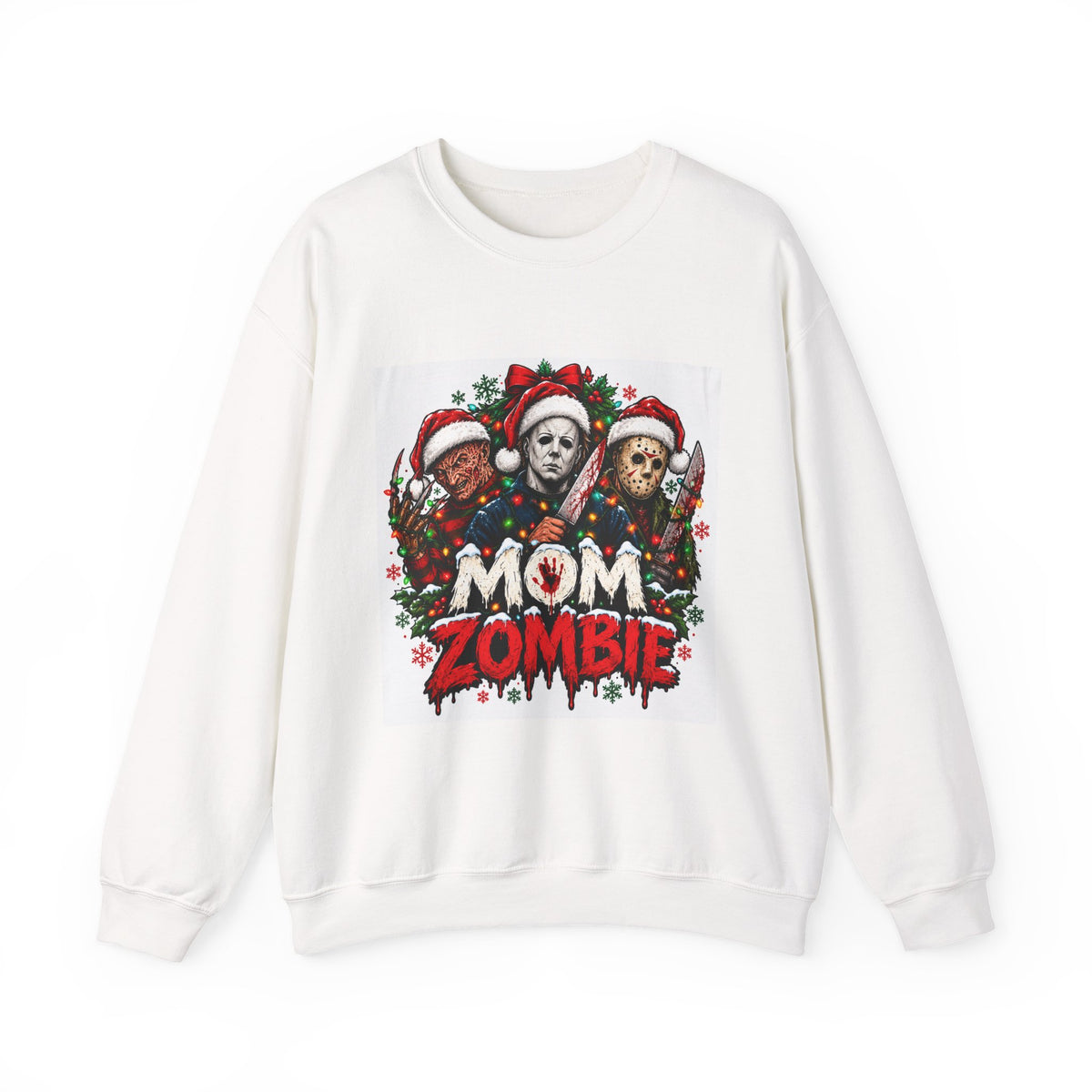 Mom Zombie Halloween Crewneck Sweatshirt