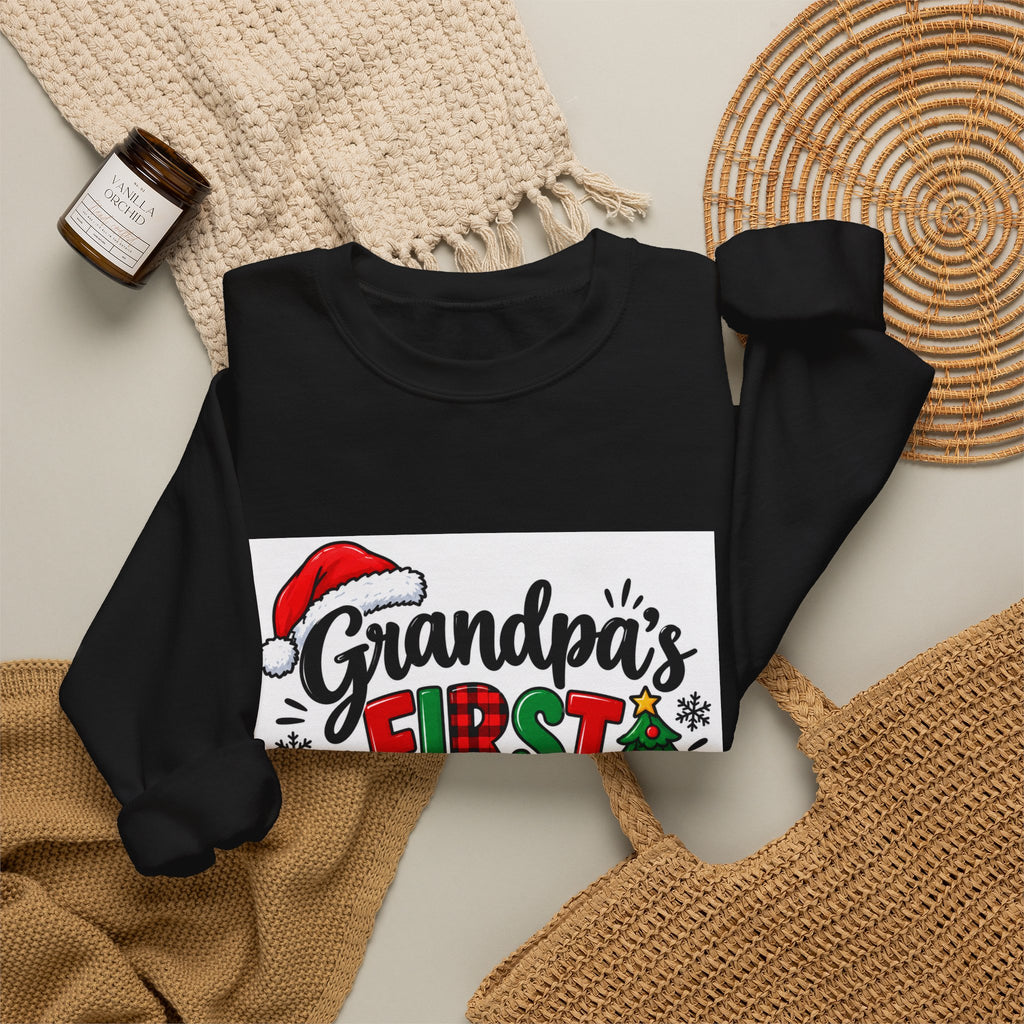 Grandpa's First Christmas Crewneck Sweatshirt