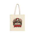 Mom Zombie Halloween Cotton Canvas Tote Bag