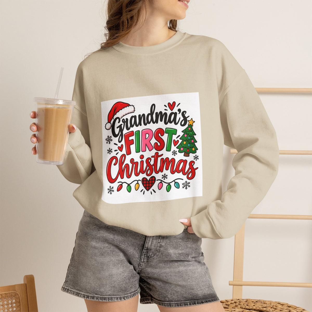 Grandma's First Christmas Sweatshirt