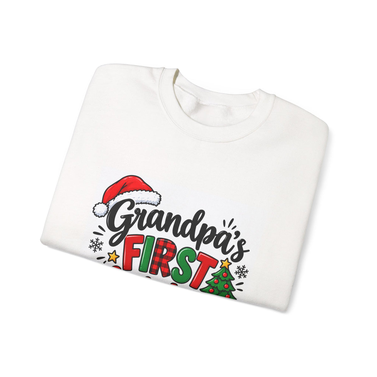 Grandpa's First Christmas Crewneck Sweatshirt