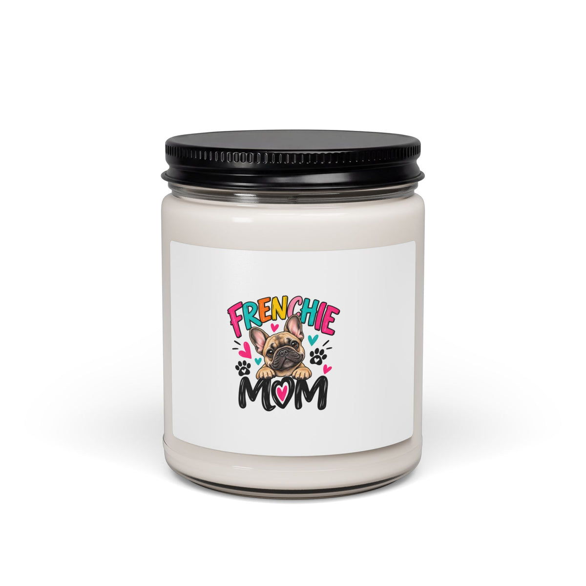 Frenchie Mom Scented Soy Candle — 9oz Gift for French Bulldog Lovers