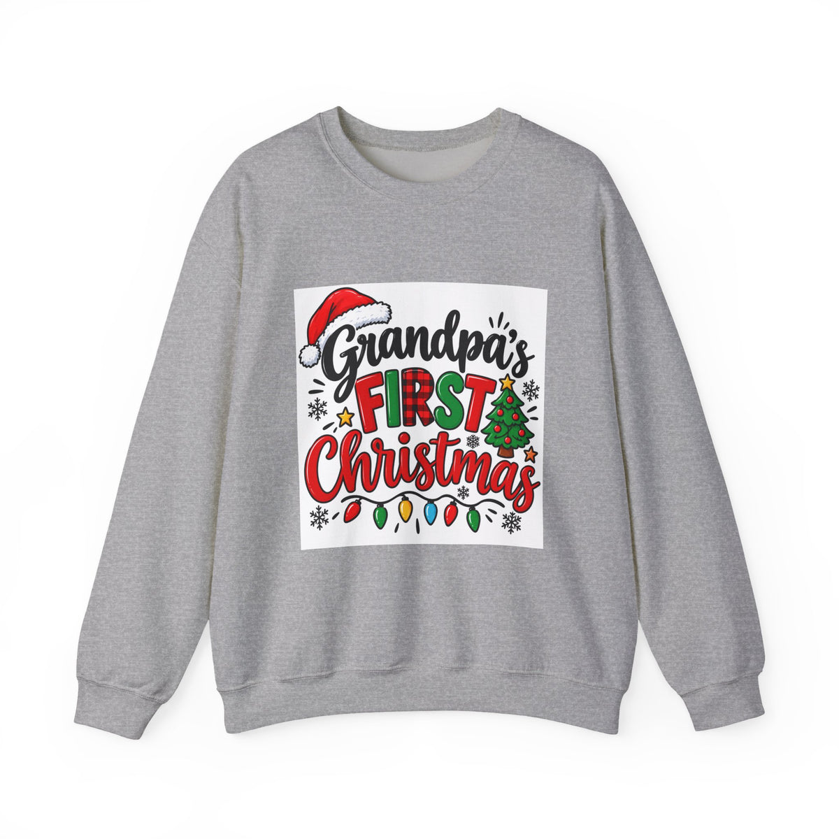 Grandpa’s First Christmas Sweatshirt – Festive Holiday Crewneck for New Grandfathers