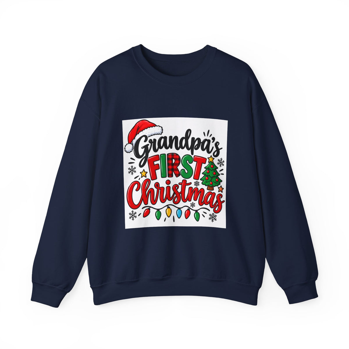 Grandpa’s First Christmas Sweatshirt – Festive Holiday Crewneck for New Grandfathers