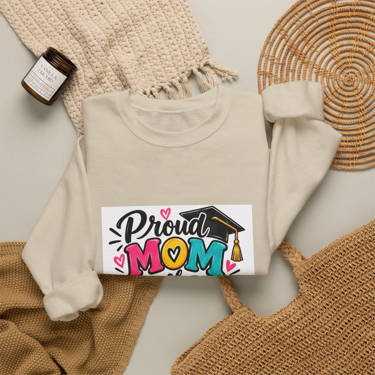 Mom of 2027 Graduate Sweatshirt — Proud Mom Graduation Crewneck
