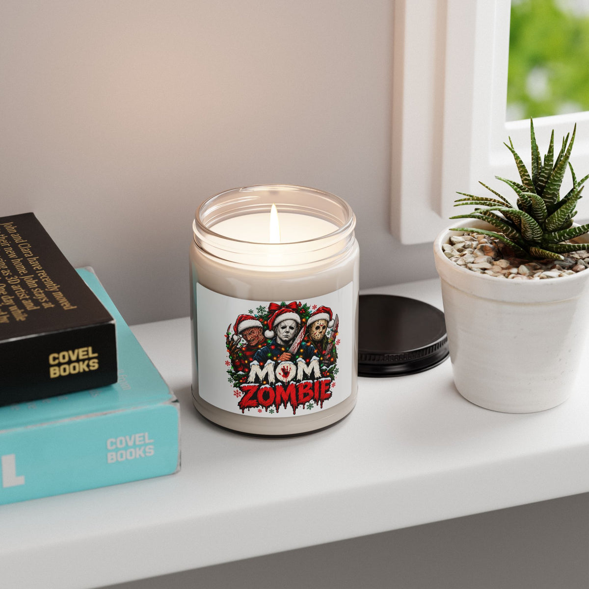 Mom Zombie Christmas Scented Soy Candle