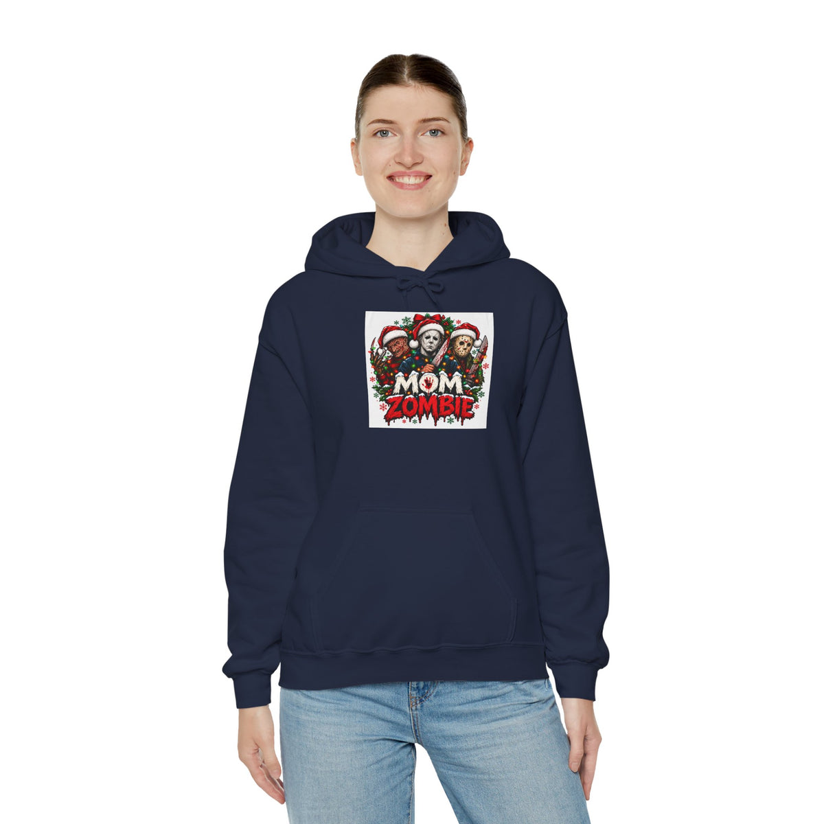 Mom Zombie Christmas Hoodie