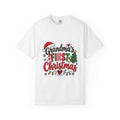Grandma's First Christmas T-Shirt — Festive Holiday Tee for New Grandmothers