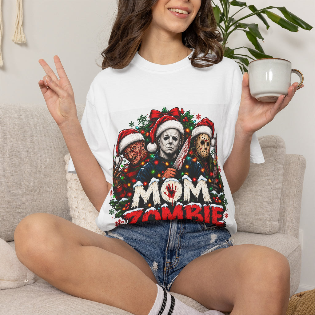 Mom Zombie Christmas T-Shirt