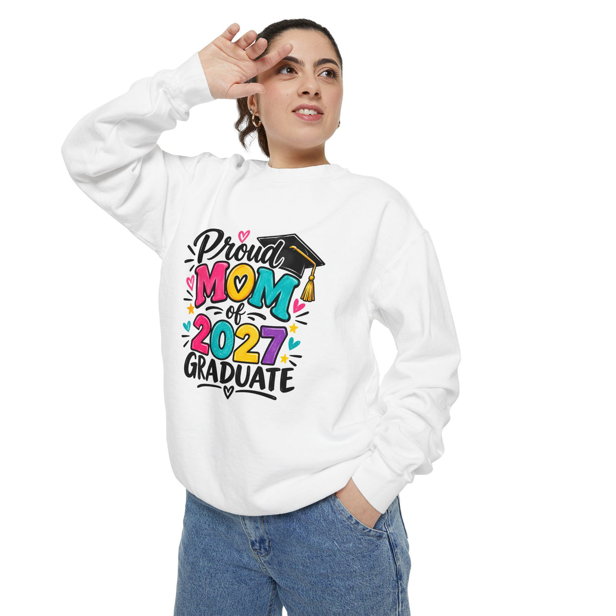Proud Mom 2027 Graduate Sweatshirt