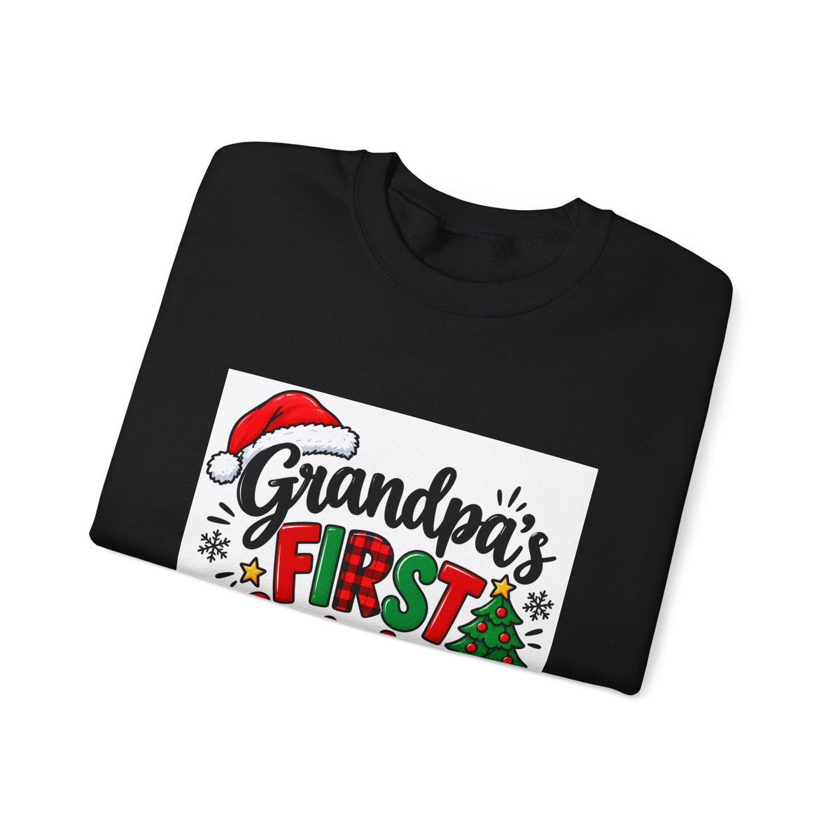 Grandpa's First Christmas Crewneck Sweatshirt